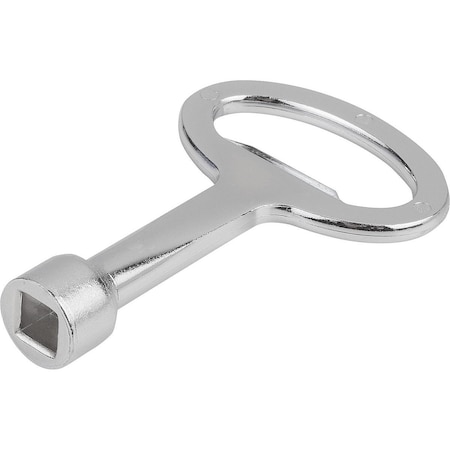 Kipp Lock Key Square 8 Mm, Form:B Zinc K0535.18